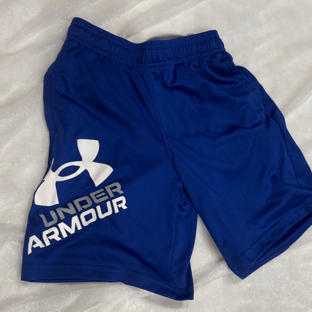 Under Armour Royal Blue Boys Athletic Logo Shorts
